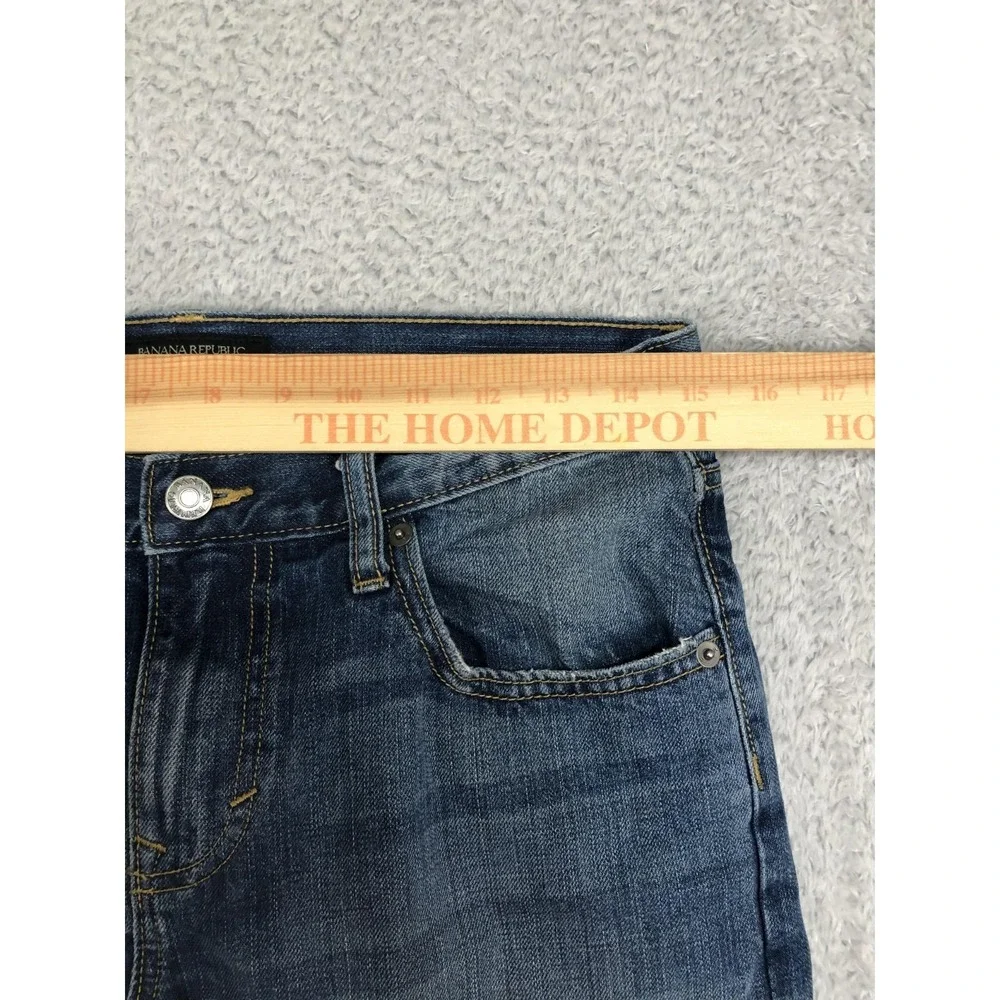 Banana Republic Jeans Mens Size 30x32 (Tag 29x32) Vintage Straight Blue Low Rise